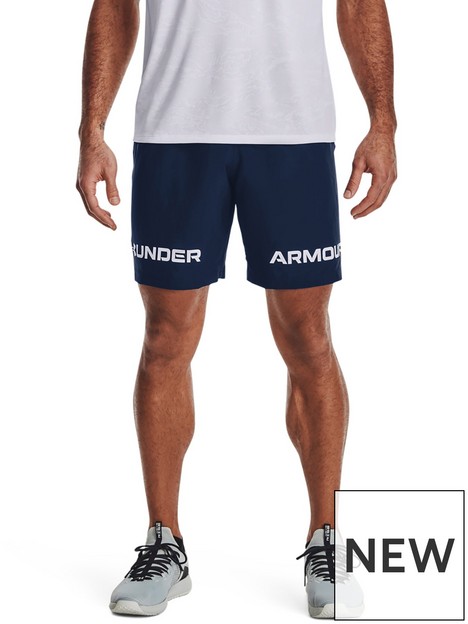 under-armour-training-woven-graphic-wordmark-shorts-navy