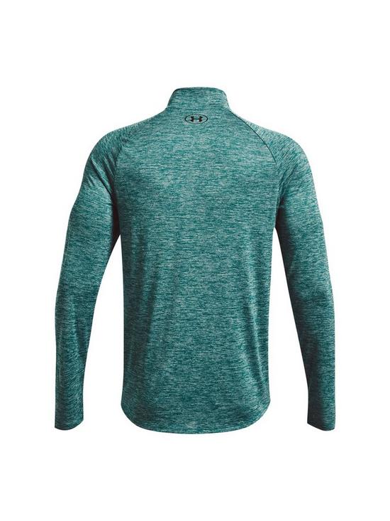 stillFront image of under-armour-training-tech-20-12-zip-top-greenblack