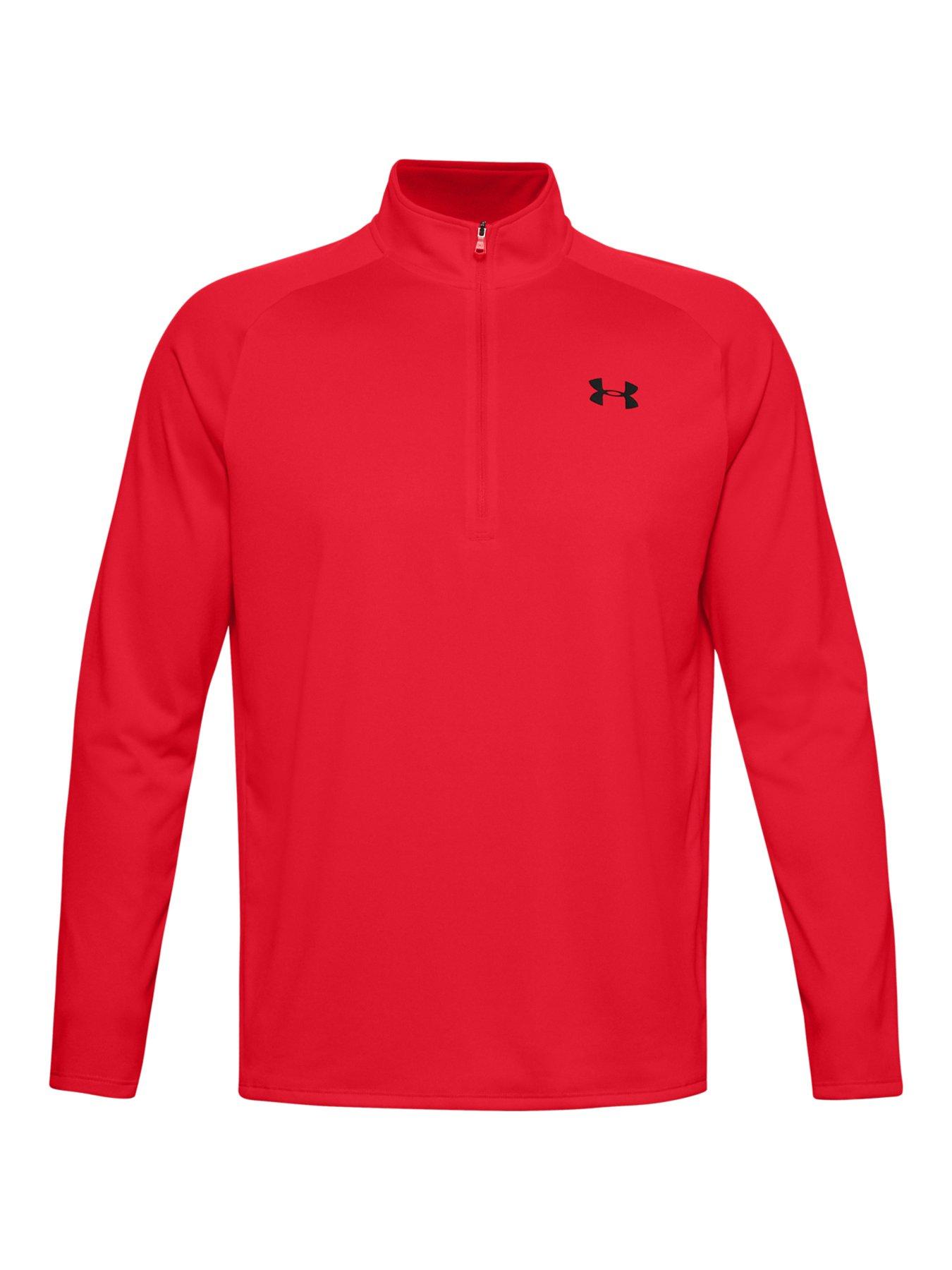 undefined Training Tech 2.0 1/2 Zip Top - Red/Black