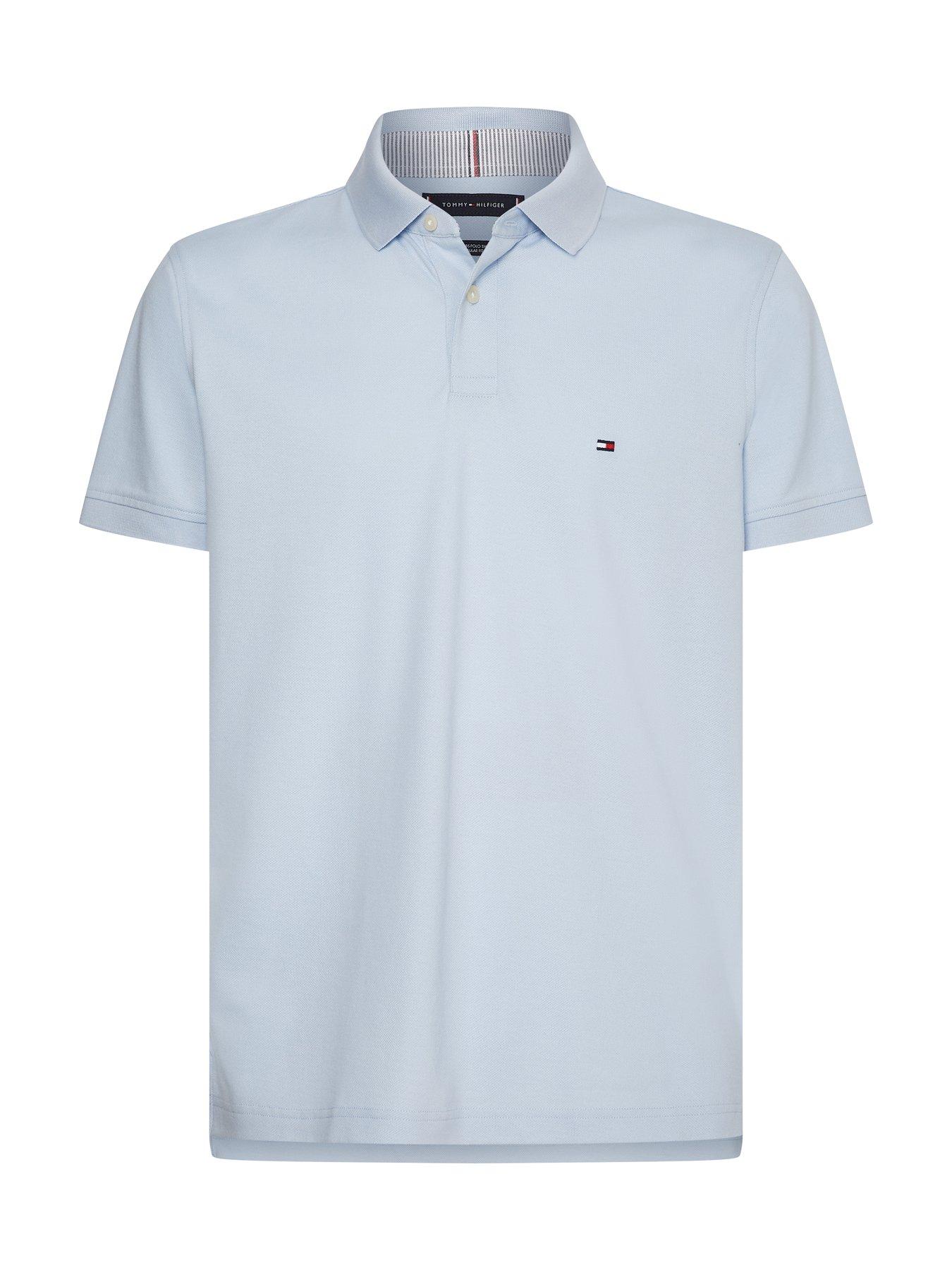 Image 4 of 4 of Tommy Hilfiger Tommy Hilfiger 1985 Regular Fit Polo Shirt - Breezy Blue