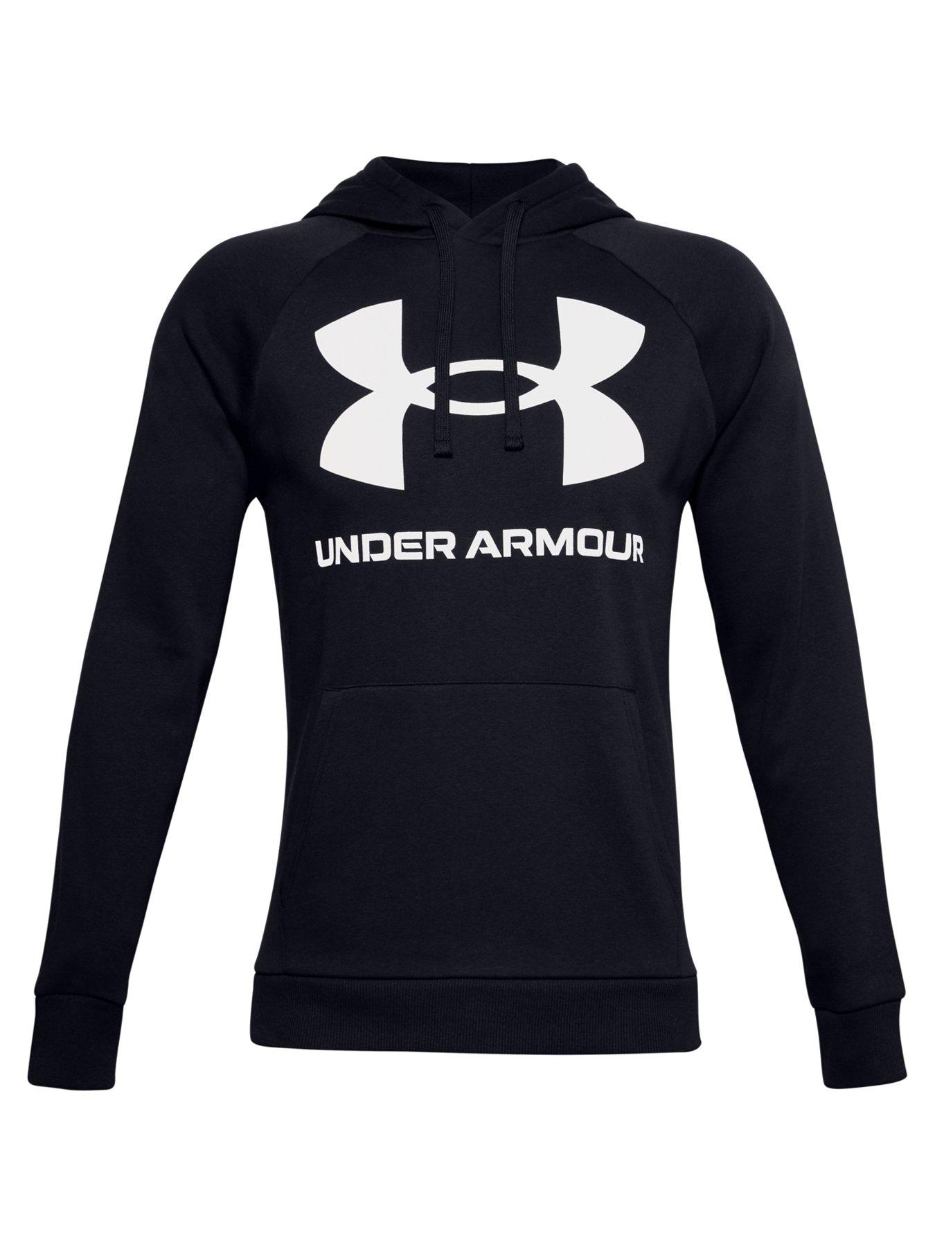 UNDER ARMOUR Training (Plus Size) Rival Fleece Big Logo Hoodie