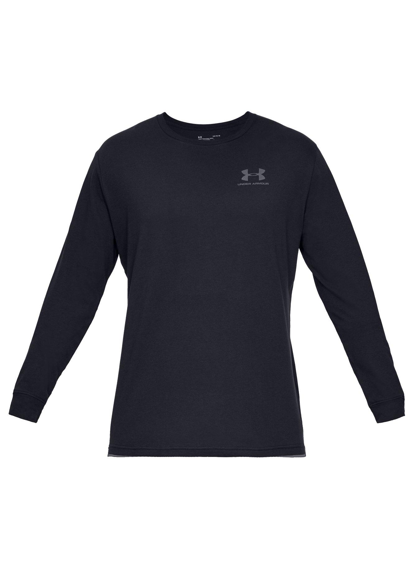 Under armour deals black long sleeve