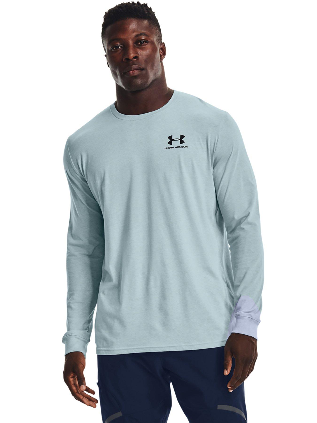 T-shirts & Polos Training Sportstyle Left Chest Logo Long Sleeve T-Shirt - Blue/Black