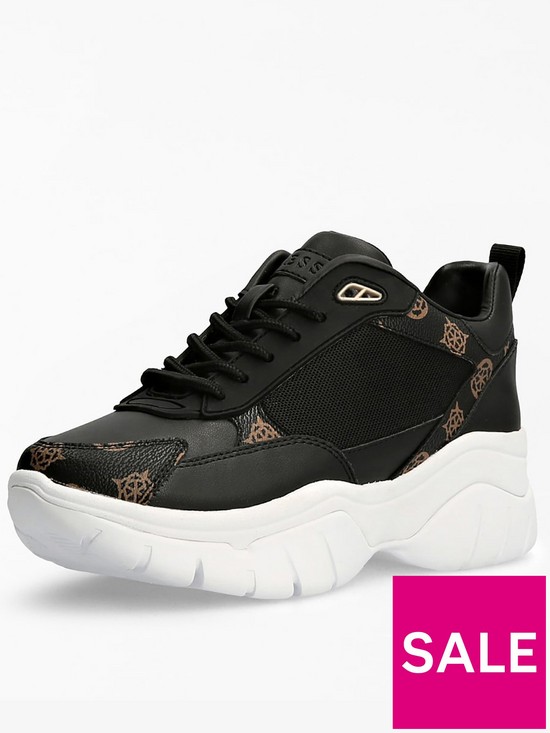 back image of guess-dreamon-logo-detail-chunky-trainer