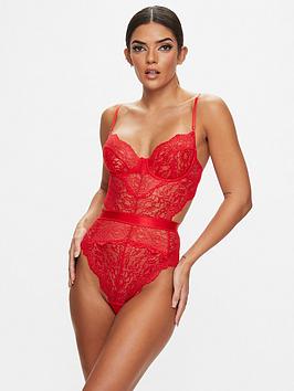 ann summers bodywear hold me tight body - bright red