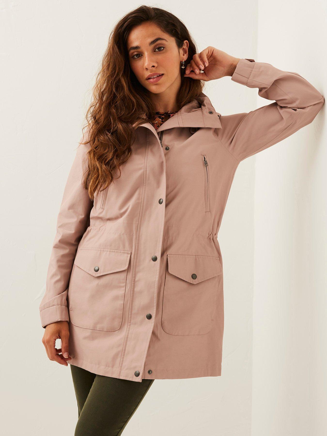 FatFace Taylor Waterproof Jacket Pale Pink very.co.uk