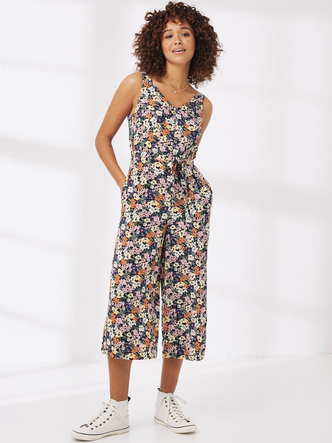 FatFace Lauren Wildflower Jumpsuit Multi very.co.uk