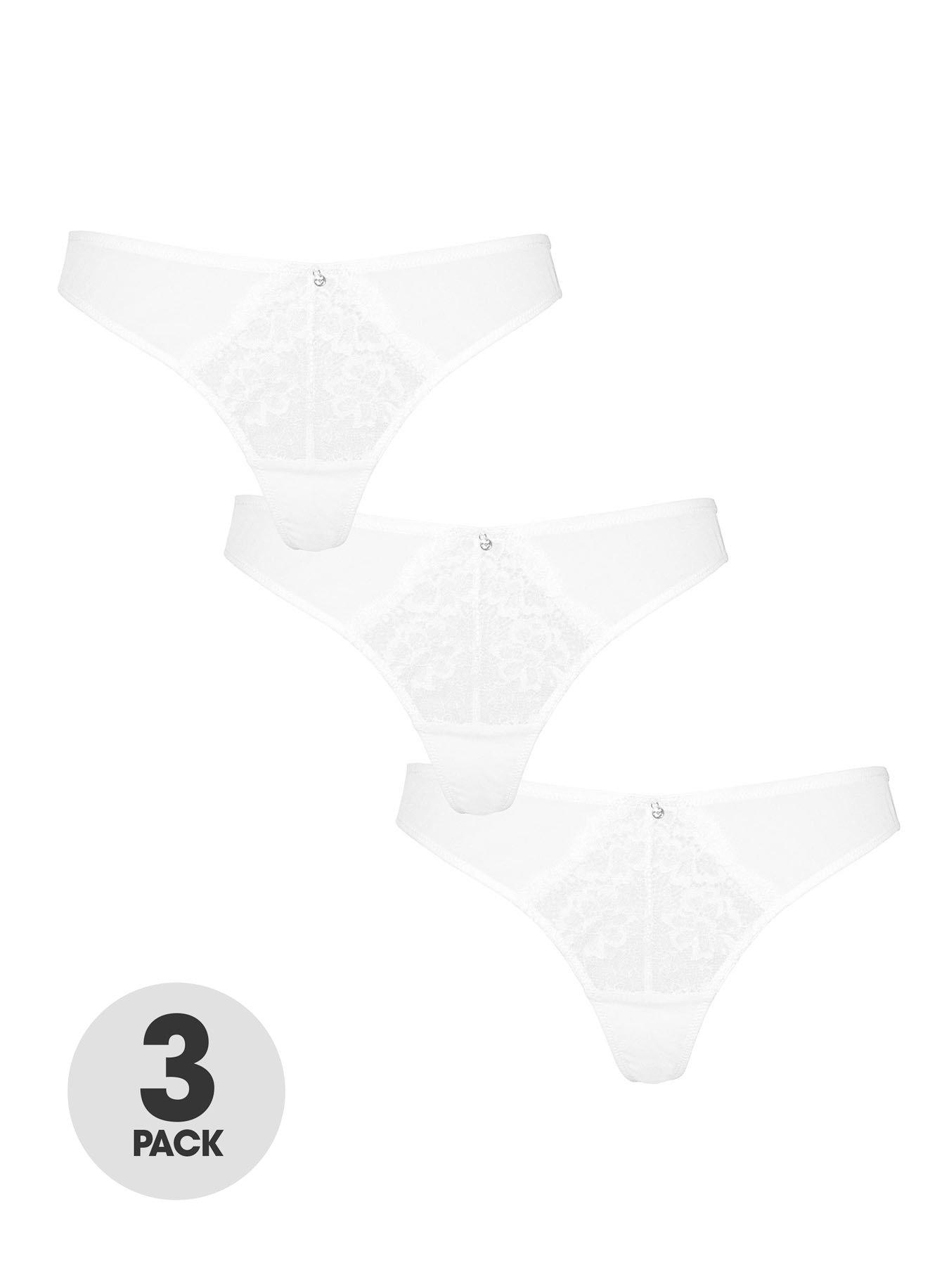 Ann Summers Sexy Lace Thong in White