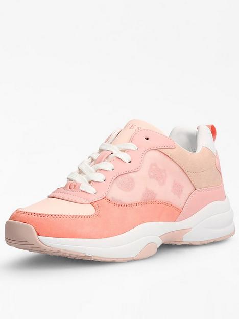 guess-luckee-mesh-detail-chunky-trainer