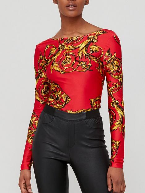 versace-jeans-couture-baroque-print-bodysuit-red