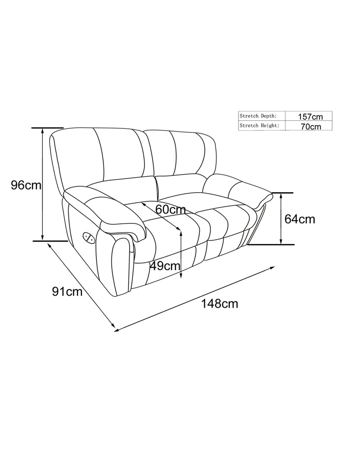 Image 6 of 6 of undefined Leighton&nbsp;Leather/Faux Leather 2 Seater High Back&nbsp;Power Recliner Sofa&nbsp;- Brown&nbsp;- FSC&reg; Certified