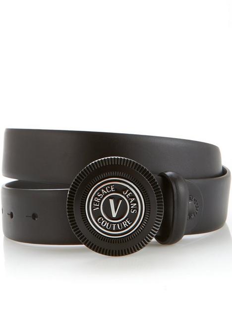 versace-jeans-couture-mens-circle-plaque-belt-black