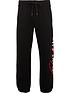  image of versace-jeans-couture-embroidered-logo-joggers-black