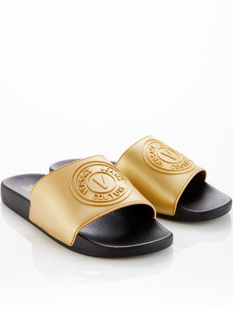 versace-jeans-couture-mens-circle-logo-sliders-gold