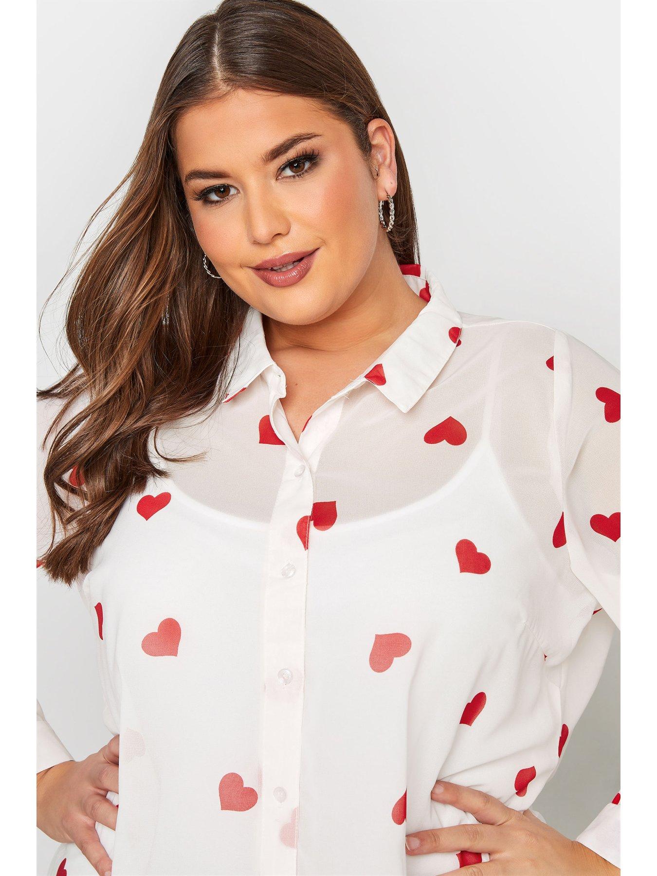 Blouses & shirts London Heart Print Long Line Shirt