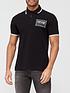  image of versace-jeans-couture-patch-logo-polo-shirt-black