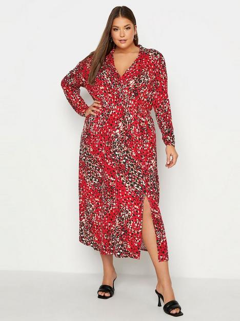 yours-collared-wrap-front-dress