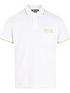  image of versace-jeans-couture-pocket-logo-polo-shirt-white