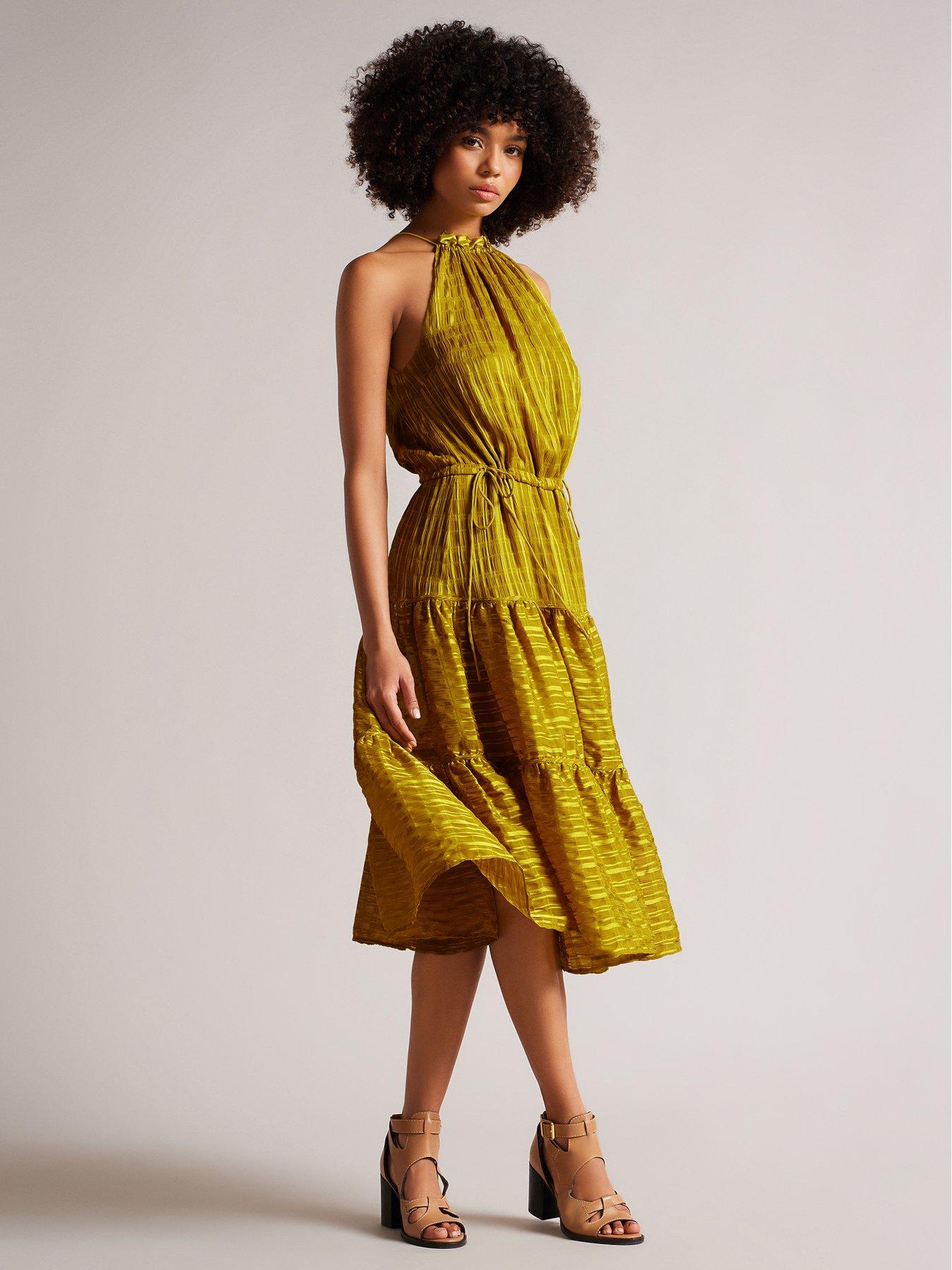 Yellow dress 2025 ted baker