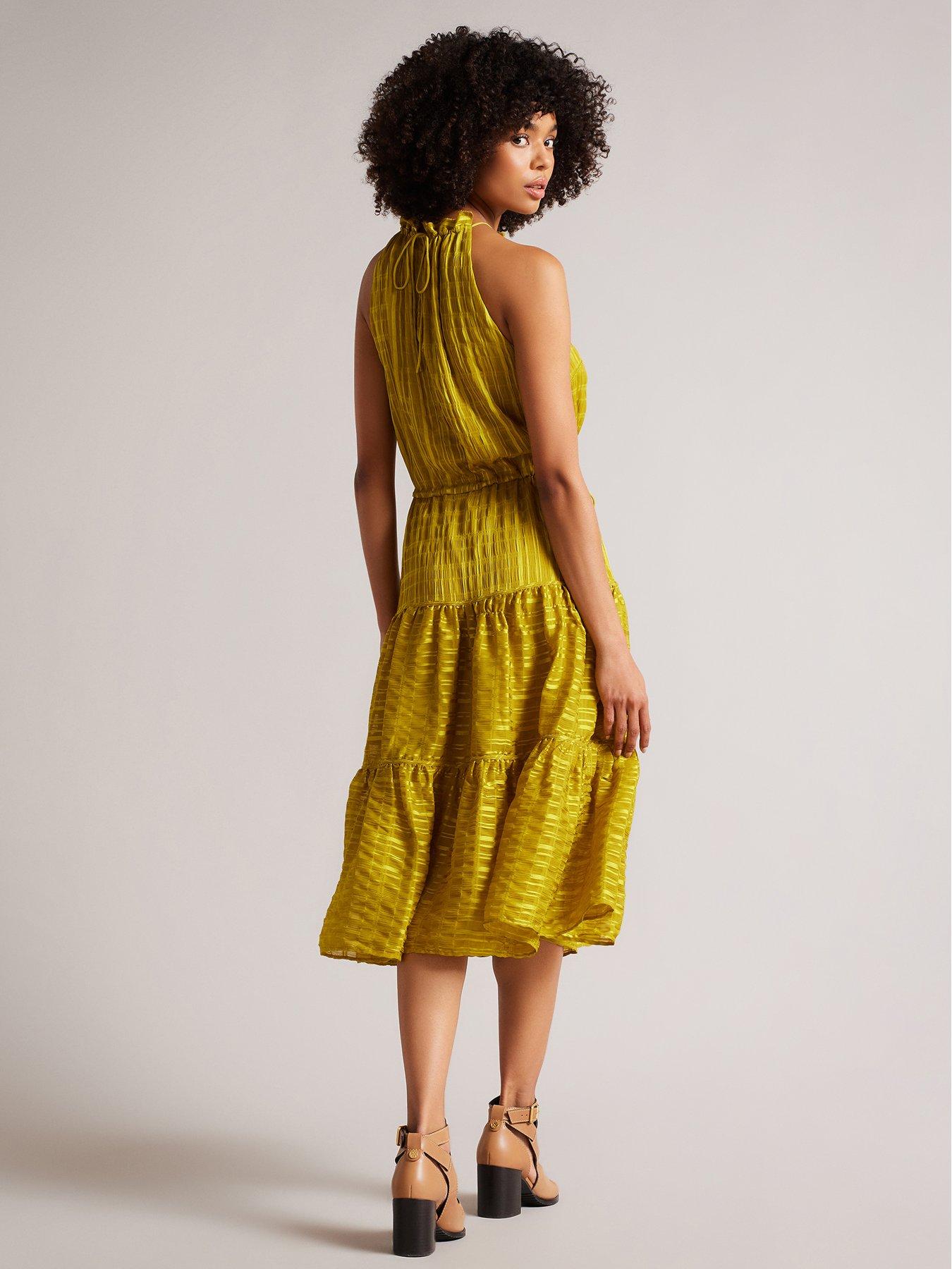 Ted baker yellow store dress