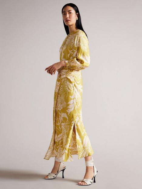 ted-baker-saraiy-printed-sarong-detail-maxi-dress-yellow