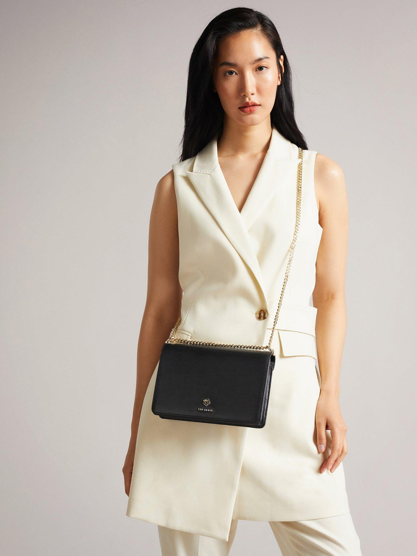 Ted Baker Jorjey Flower Eyelet Cross Body Bag Black very.co.uk