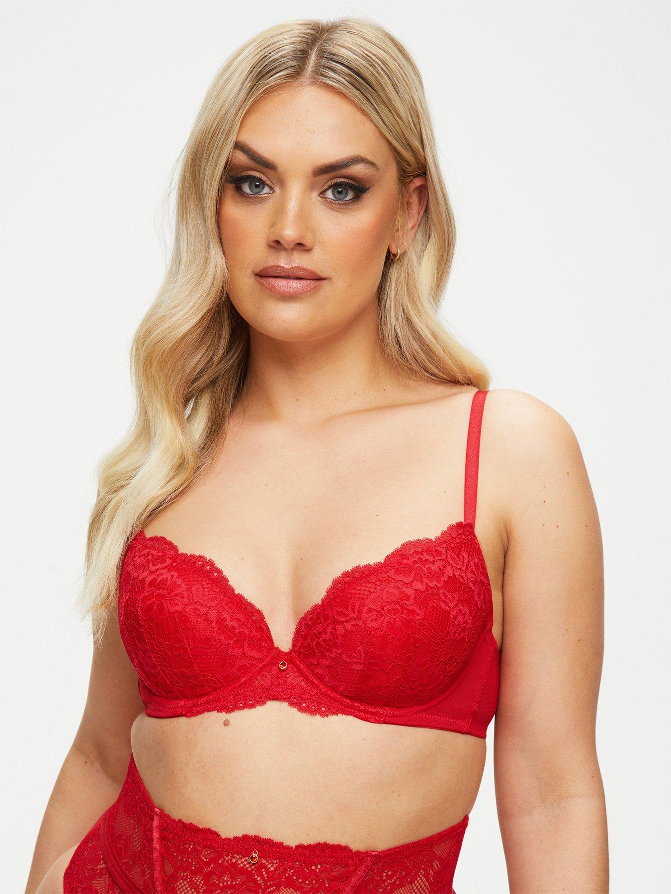 Ann Summers The Icon Non Padded Bra - Red - Sizes 32A - 42D