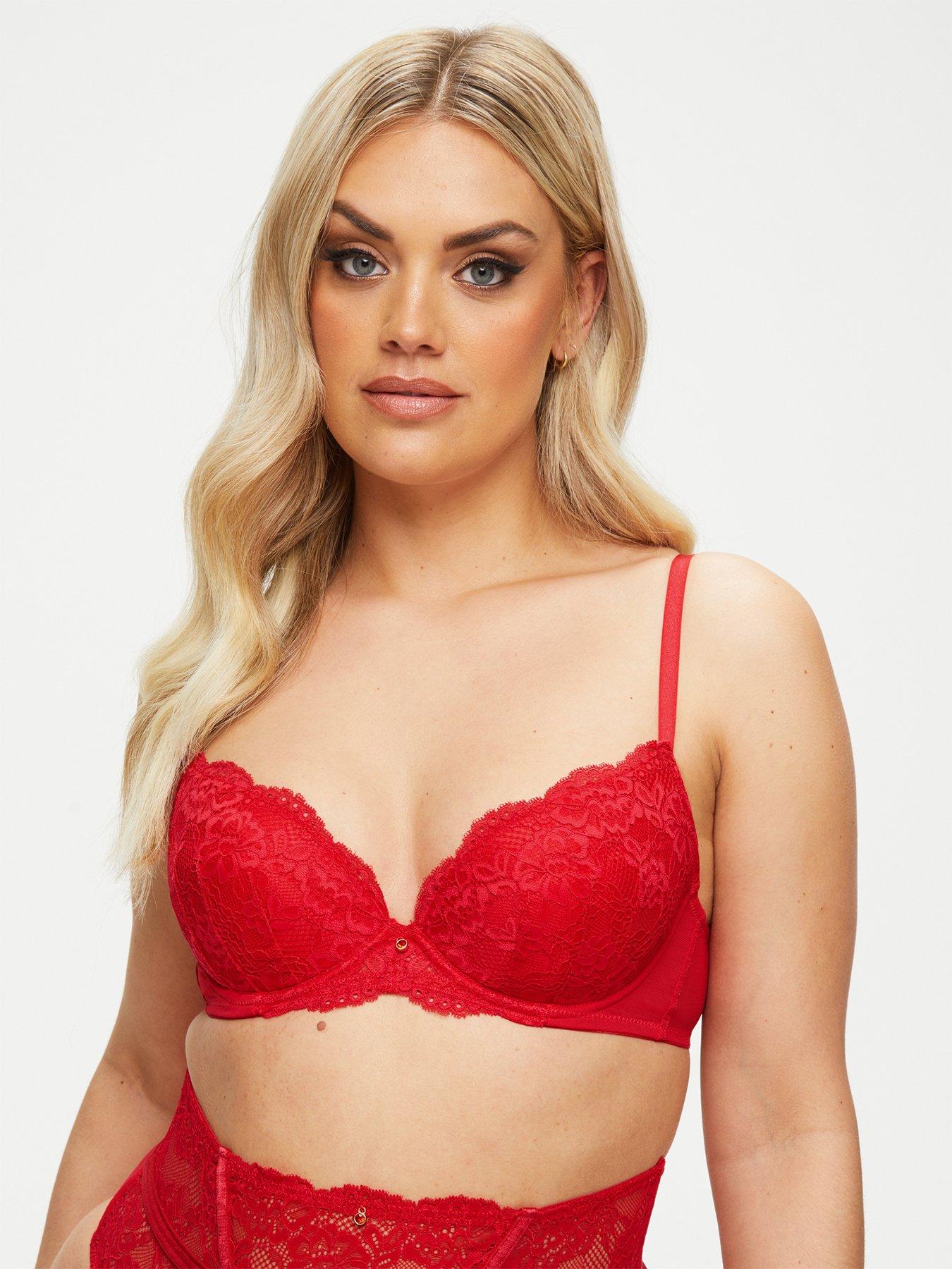 Ann Summers Sexy Lace Planet Plunge Red