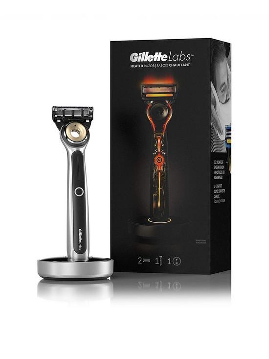 front image of gillette-labs-heated-razor-starter-kit