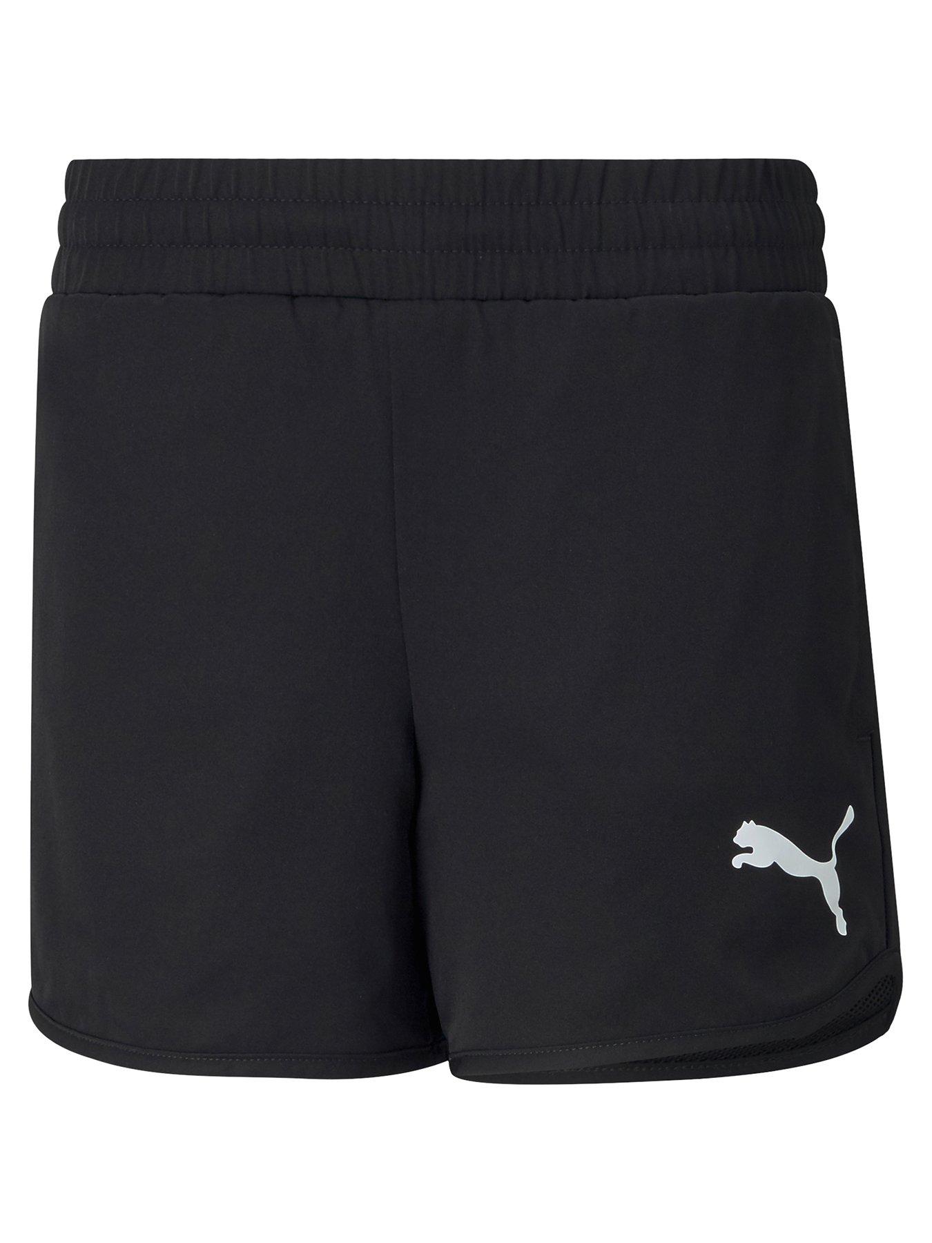 UNDER ARMOUR Girls Challenger Knit Shorts - Dark Red