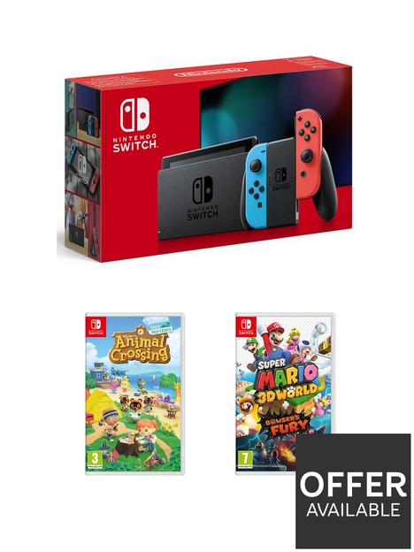 nintendo-switch-neon-console-with-super-mario-3d-world-bowserrsquos-fury-amp-animal-crossing