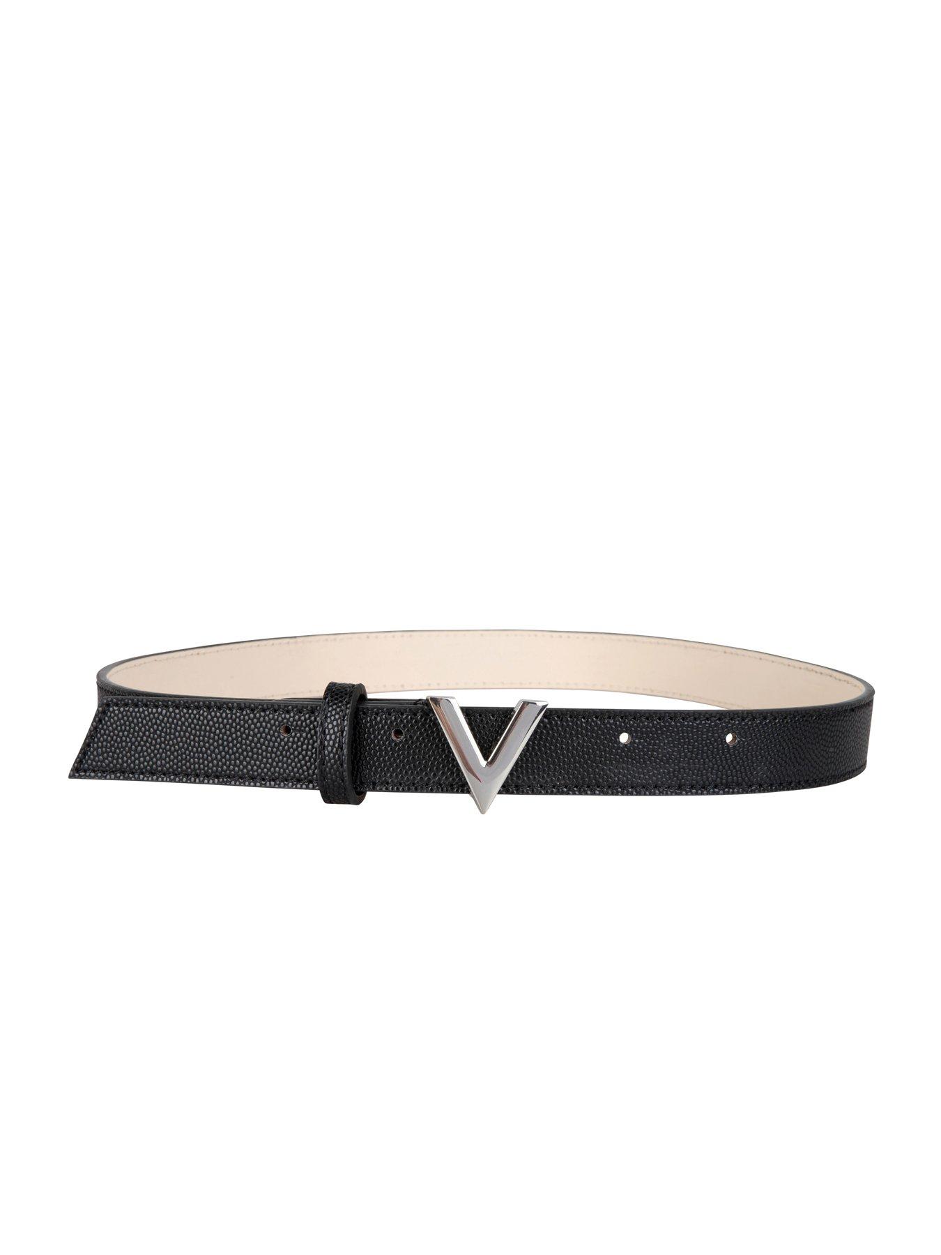 Mens Designer Clothes  LOUIS VUITTON leather belt with silver buckle 77