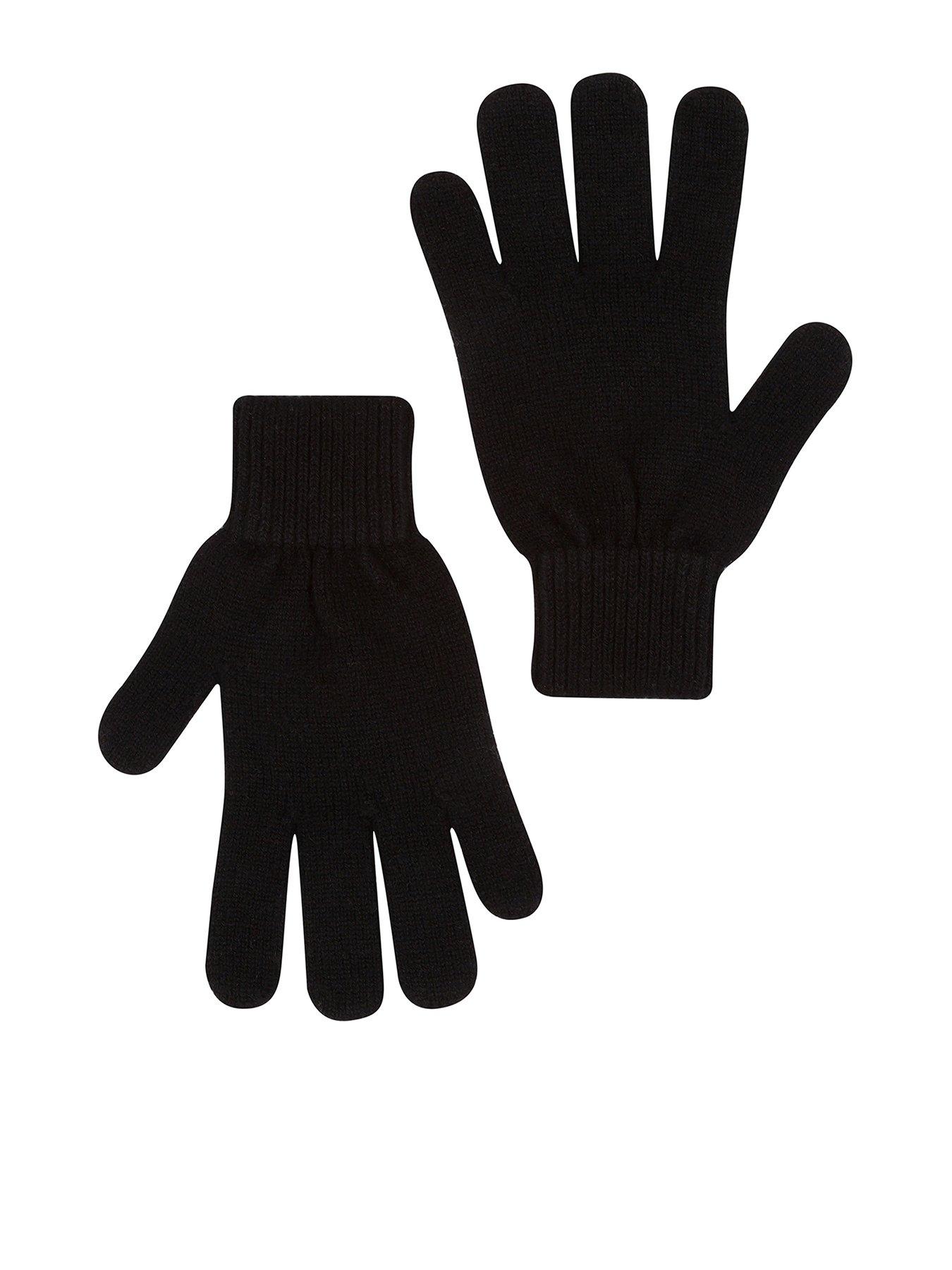 Accessories Windermere 10% Cashmere & 90% Merino Wool Gloves - Black