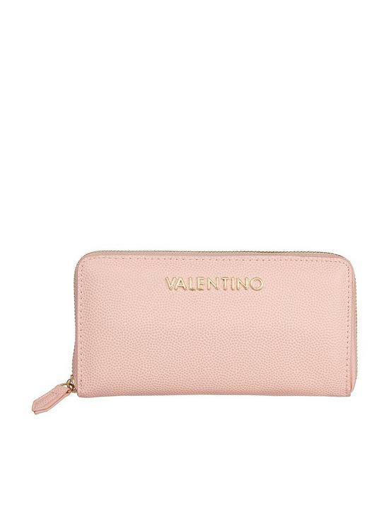 front image of valentino-bags-divina-purse-pink