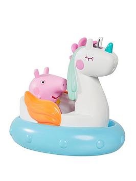 peppa pig unicorn & peppa bath float, one colour