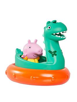 peppa pig dinosaur & george bath float toy