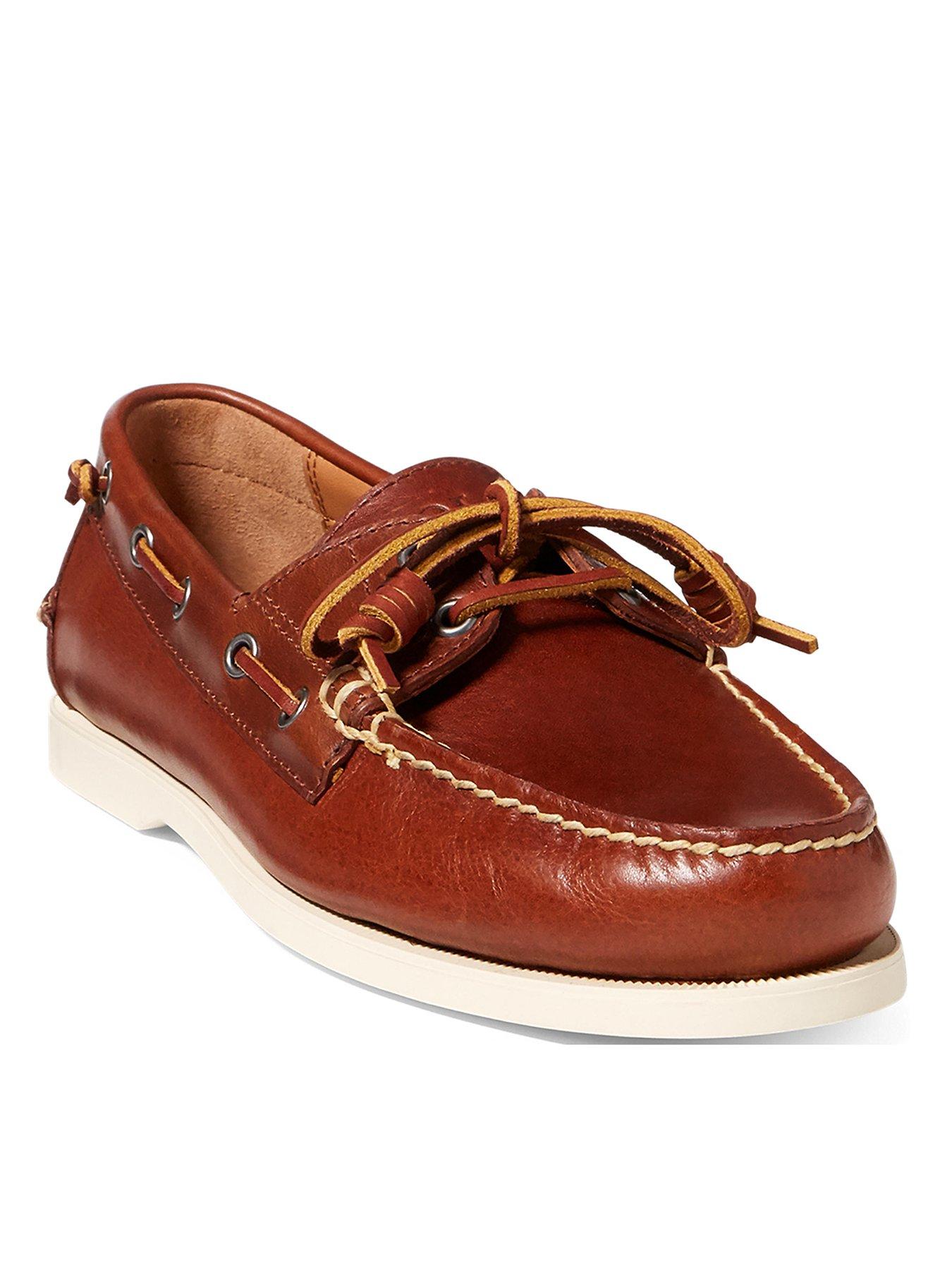 Polo Ralph Lauren Merton Leather Boat Shoes 