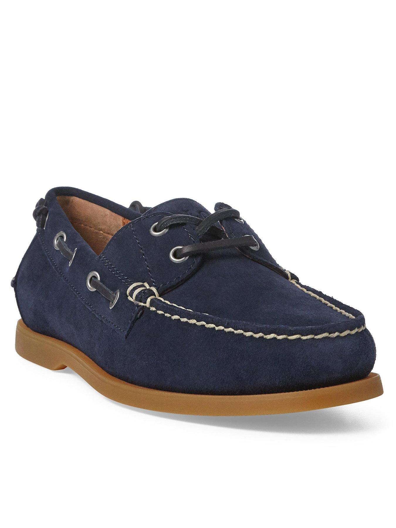 Polo Ralph Lauren Merton Suede Boat Shoes - Newport Navy 