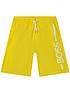  image of boss-boys-logo-swim-shorts-yellow