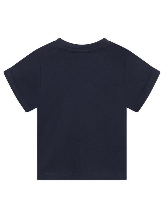 back image of boss-baby-boys-graphic-t-shirt-navy