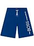  image of boss-boys-logo-swim-shorts-electric-blue