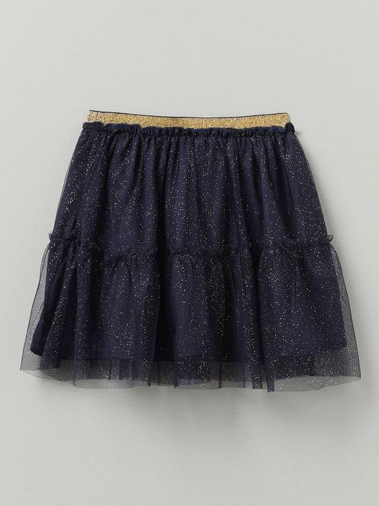 back image of crew-clothing-girls-tutu-skirt-with-lurex-waistband-navy-blue