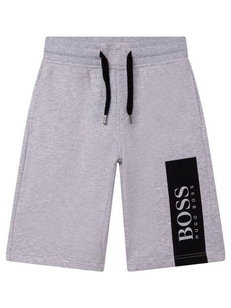 boss-boys-logo-jog-shorts-grey-marl