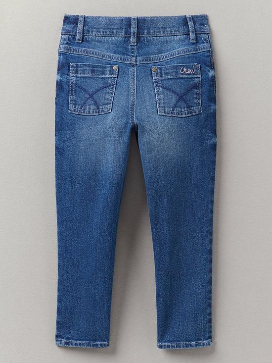 back image of crew-clothing-girls-skinny-fit-jeans-mid-blue