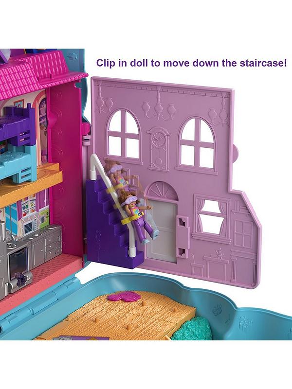 Image 5 of 7 of Polly Pocket Teddy Bear Wearable Purse with Micro Dolls and Accessories