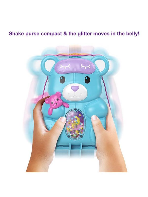 Image 7 of 7 of Polly Pocket Teddy Bear Wearable Purse with Micro Dolls and Accessories
