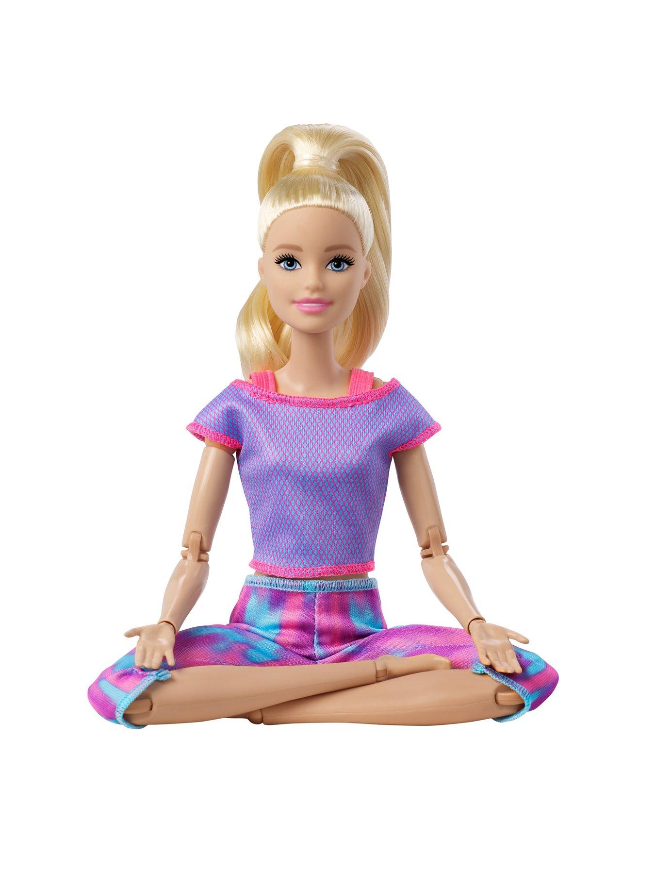 Barbie Made to Move Doll with 22 Joints & Athleisure-wear for Kids 3 to 7  Years Old