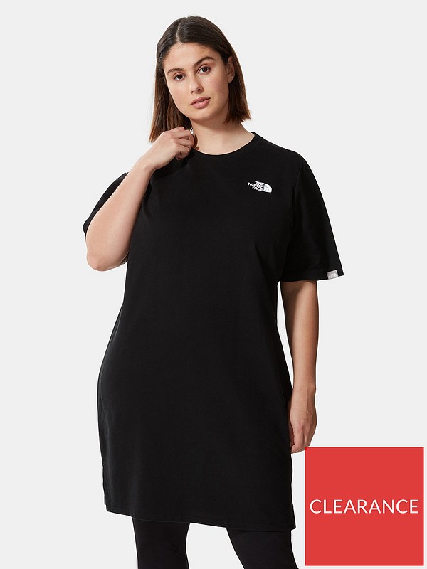 Black FACE NORTH Dress - Dome Plus T-Shirt Simple THE
