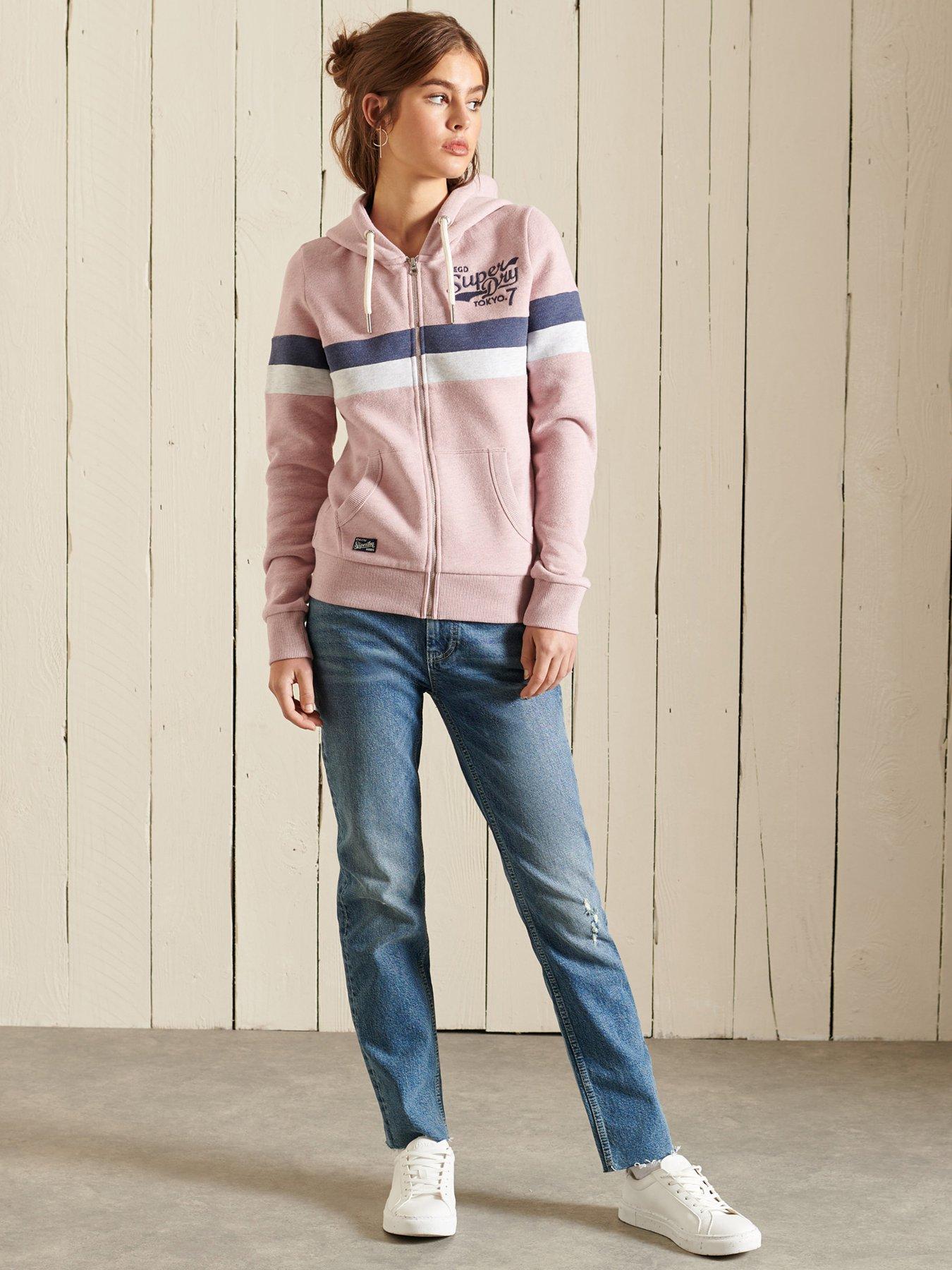 Hoodies & Sweatshirts Collegiate Block Hoodie - Pink