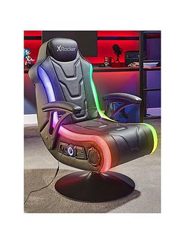 X Rocker Monsoon Rgb 4.1 Stereo Audio Gaming Chair With Vibrant Led Lighting